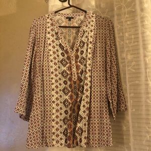 Aztec Print Blouse